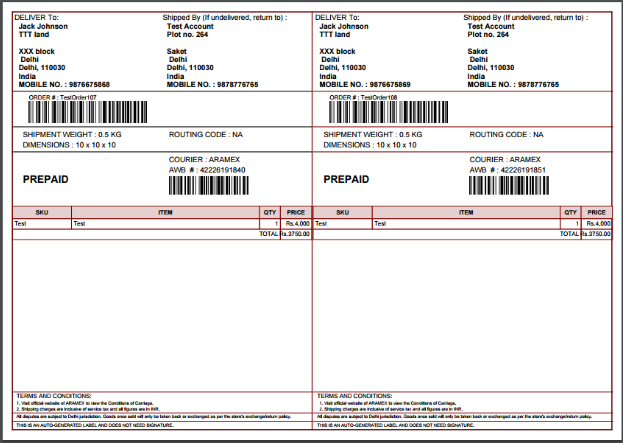 print label