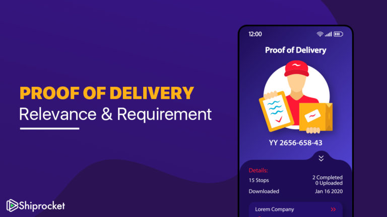 What is proof of delivery and why is it important
