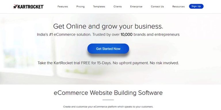 eCommerce Website Builder India Start Ups