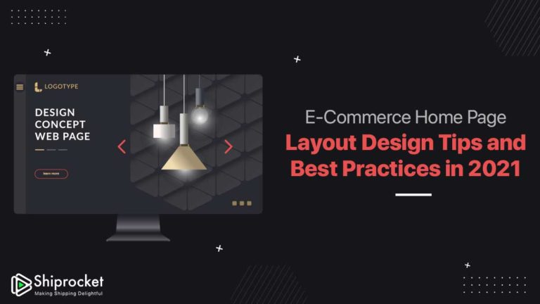 Home Page Design for eCommerce Website
