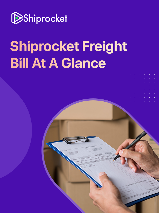 Shiprocket Freight Bill At A Glance