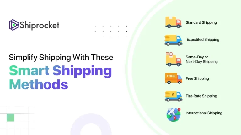 Different Shipping Methods
